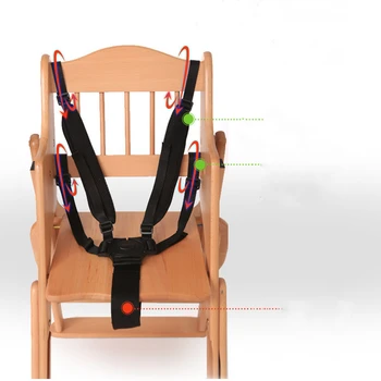 5-точечный ремень безопасности из нейлона, ремни безопасности с вращающимся на 360 градусов крючком, детские ремни безопасности, детская коляска, стульчик для кормления, черный