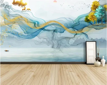 beibehang Индивидуальные современные новые украшения интерьера картина papel de parede обои пейзаж гостиная диван фон