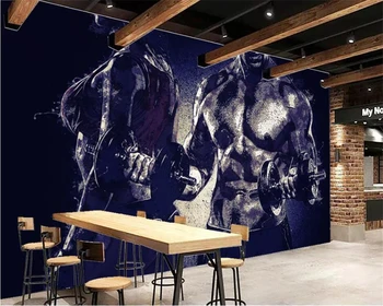 beibehang Пользовательские 3D обои ретро бар KTV декоративная фоновая стена креативная ручная роспись в стиле спортзала HD фоновая стена