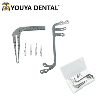 Локатор для посадки зубов в полости рта Направляющая для позиционирования Линейка Набор для имплантации стоматологических материалов