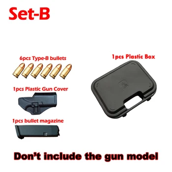 Миниатюрная модель 1: 3 Аксессуары для мини-игрушечного пистолета Glock G17 из сплава пули