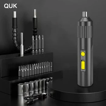 Наборы беспроводных электрических отверток QUK Перезаряжаемые Полностью автоматические С питанием от линии передачи данных Набор отверток для ремонта инструментов для дома
