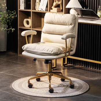Поворотное офисное кресло, Дизайнерская подушка для спинки, Игровое Эргономичное офисное кресло, Опорные колеса, Офисная мебель Sillas De Oficina